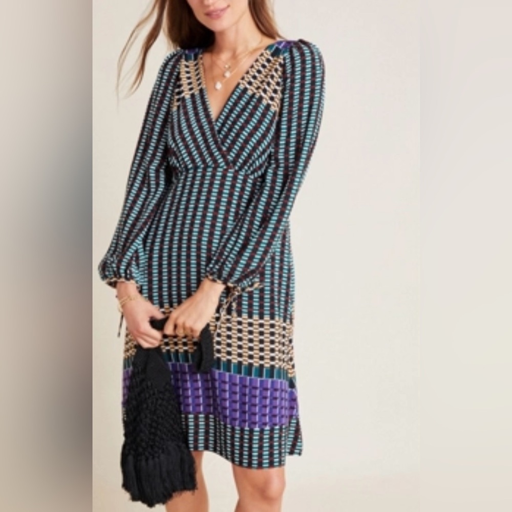 Women’s Maeve Anthropologie Gianna Tunic Dress Print Pockets.‎ Size 0.